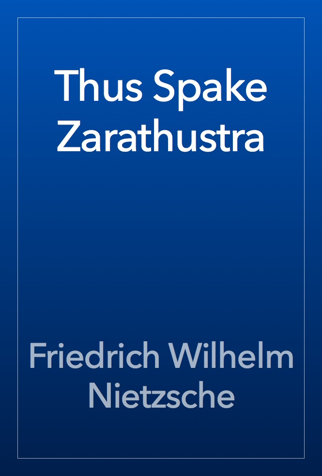 Cover of Thus Spake Zarathustra